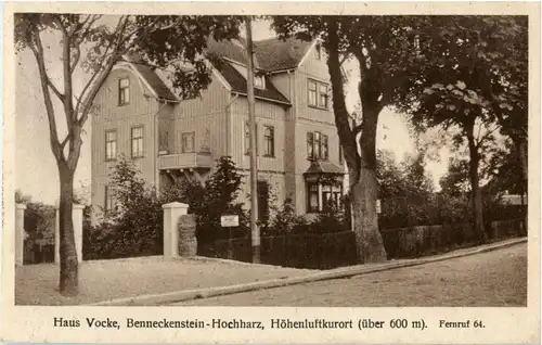 Benneckenstein-Hochharz - Haus Vocke -39466