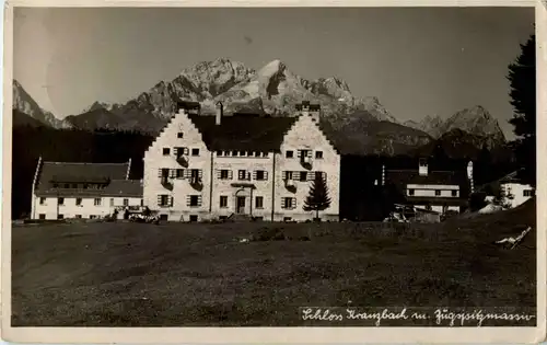 Schloss Kranzbach und Zugspitzmassiv -39480