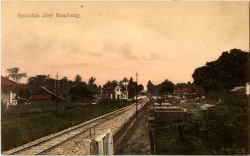 Indonesia Bandoeng - Spoorhjn door -50506