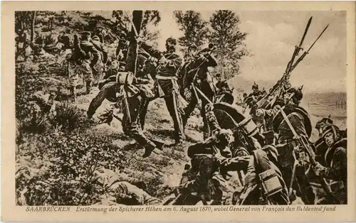 Saarbrücken - Erstürmung der Spicherer Höhen 1870 -40098