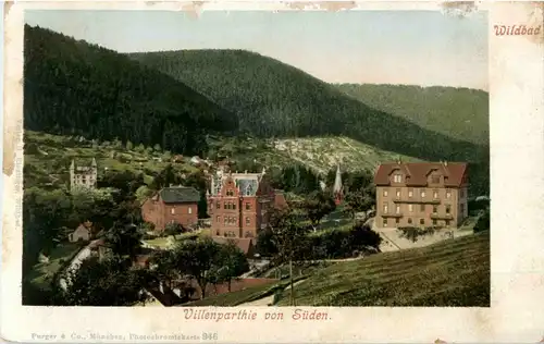 Wildbad - Villenpartie von Süden -39608