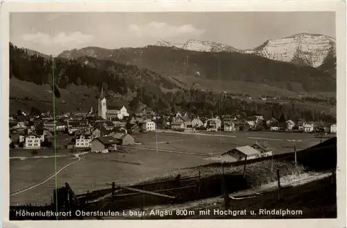 Oberstaufen, Allgäu mit Hochgrat und Rindalphorn -340406