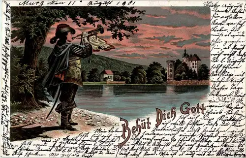 Bad Säckingen - Behüt dich Gott - Litho -39634