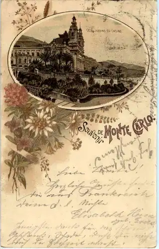 Souvenir de Monte Carlo - Litho Künzli -50420