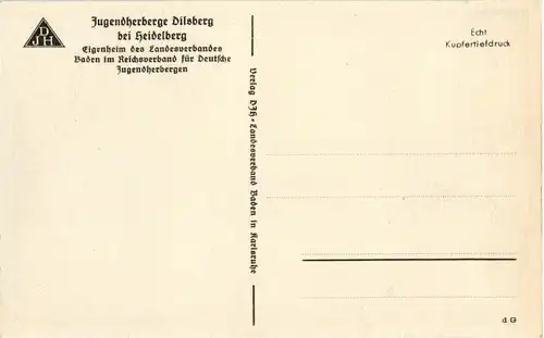 Jugendherberge Dilsberg bei Heidelberg - Drittes Reich -40072