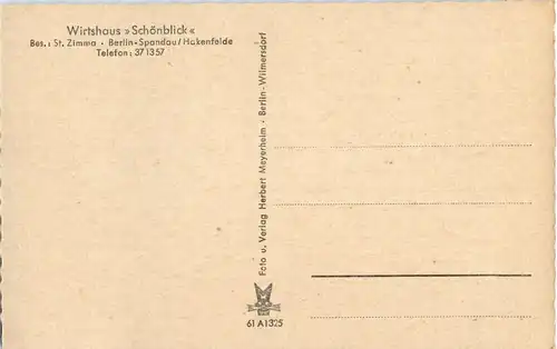 Berlin-Spandau - Wirtshaus Schönblick -40896