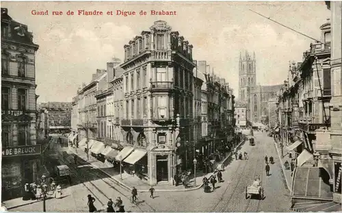 Gand - Rue de Flandre et Digue de Brabant -50992