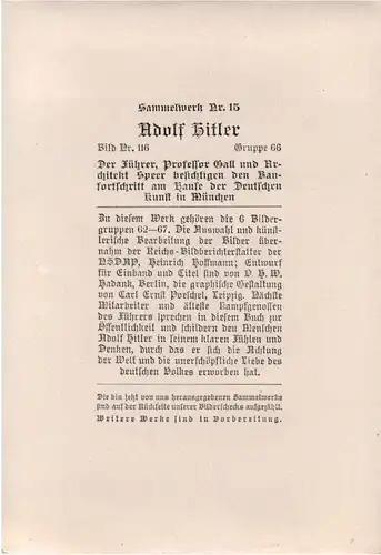 Hitler Speer in München - Sammelwerk Nr. 15 -50956