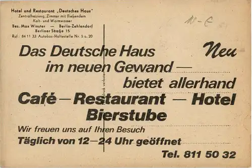Berlin-Zehlendorf - Hotel Deutsches Haus -40778