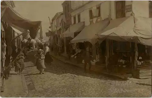 Türkenviertel in Uskub Skopje - Hauptstrasse -50364