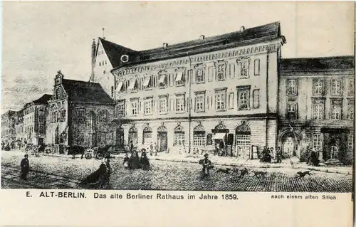 Alt-Berlin - Berliner Rathaus 1859 -40918