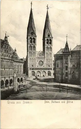 Gruss aus Bremen - Dom Rathaus und Börse -40344