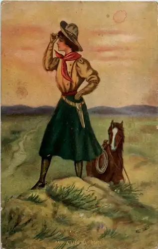 Cowgirl with Hose -50748