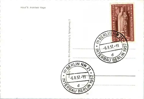 Berlin - Internationale Bauausstellung 1957 - Sonderstempel -41082