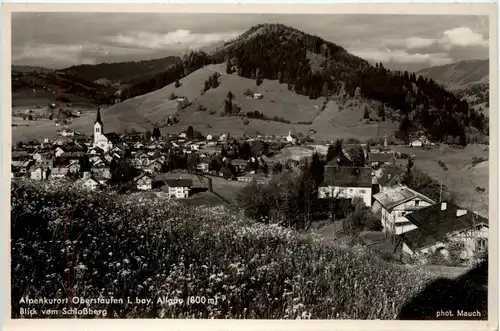 Oberstaufen, Allgäu, Blick vom Schlossberg -340410