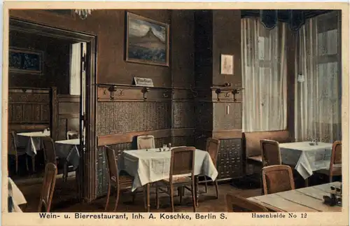 Berlin - Wein und Bier Restaurant Hasenheide -412968