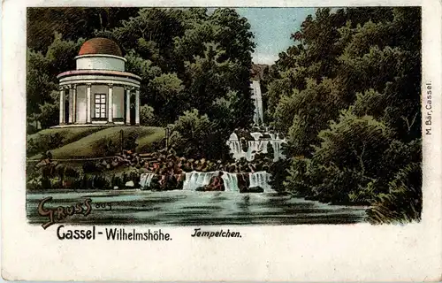 Gruss aus Cassel-Wilhelmshöhe - Litho -41296