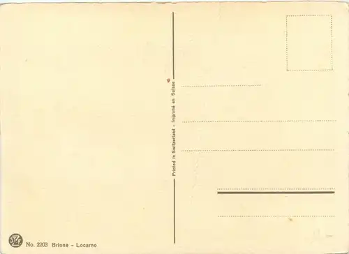 Locarno - Brione Künstlerkarte -412420