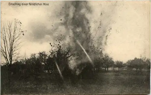 Einschlag einer feindlichen Mine -413196