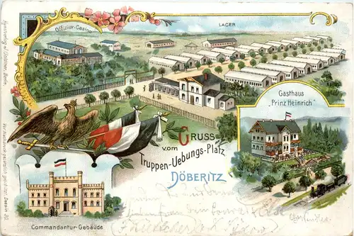 Gruss vom Truppen Übungsplatz Döberitz - Litho -413024