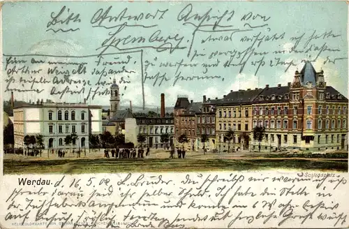 Werdau - Schlossplatz -413146