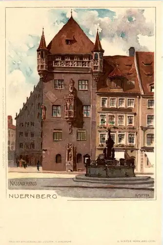 Nürnberg - Nassauerhaus - Litho -413466