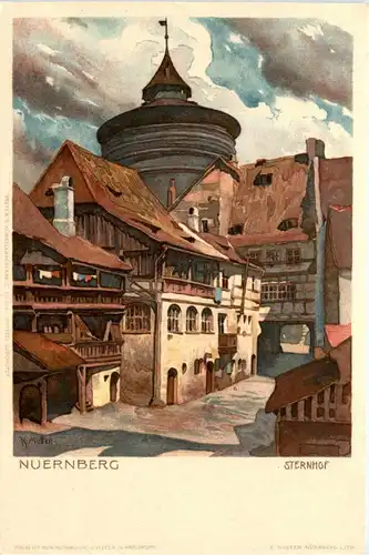 Nürnberg - Sternhof - Litho -413472