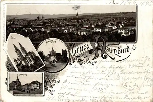 Gruss aus Naumburg - Litho gelaufen 1896 -413166
