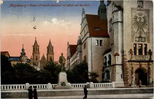 Magdeburg - Kaiser Friedrich Denkmal -413478