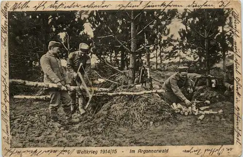 Weltkrieg - Im Argonnenwald - Feldpost -412762