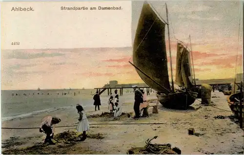 Ahlbeck - Strandpartie am Damenbad -41322