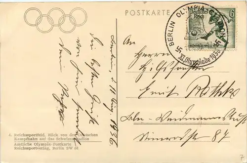 Berlin - Reichssportfeld - Olympische Spiele 3. Reich -412990