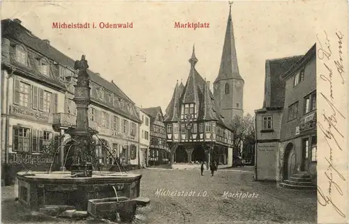 Michelstadt im Odenwald - Marktplatz -413036