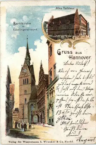 Gruss aus Hannover - Litho -414282