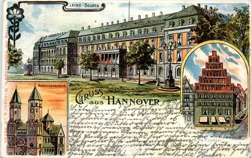 Gruss aus Hannover - Litho Bläser von Säckingen -414458