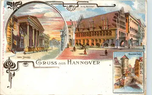 Gruss aus Hannover - Litho -414426