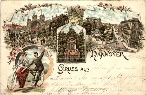 Gruss aus Hannover - Litho -414338