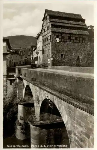 Neckarsteinach - Partie an der Steinachbrücke -414602