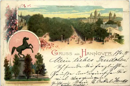 Gruss aus Hannover - Litho Bläser von Säckingen -414464