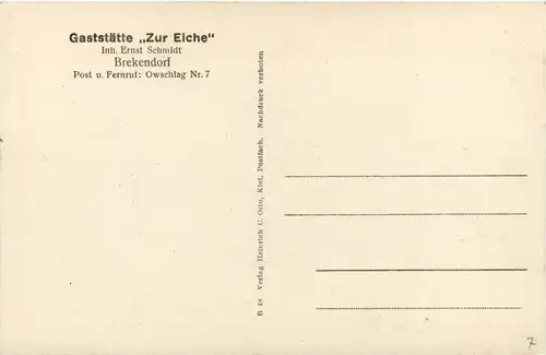 Brekendorf - Gaststätte Zur Eiche -413488