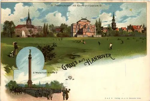 Gruss aus Hannover - Litho -414412