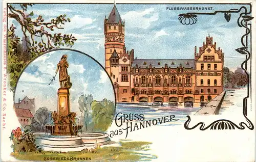 Gruss aus Hannover - Litho -414362