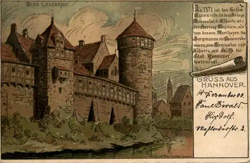 Gruss aus Hannover - Litho Bläser von Säckingen -414484