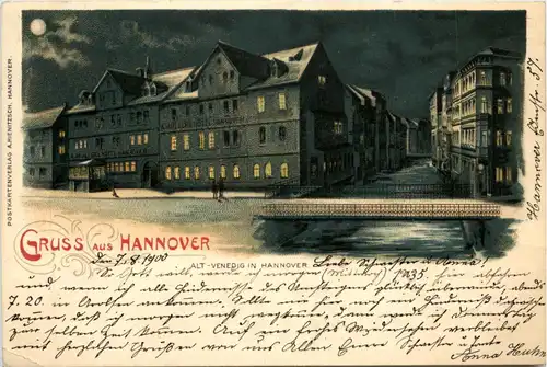 Gruss aus Hannover - Litho -413970