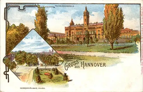 Gruss aus Hannover - Litho -414364