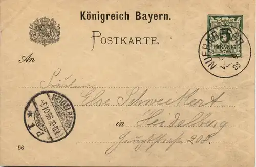 Landesausstellung Nürnberg 1896 - Ganzsache -415064