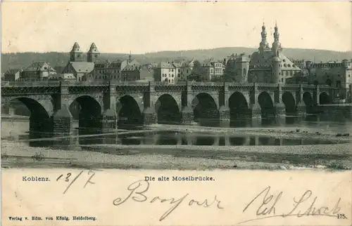 Koblenz - Die alte Moselbrücke -415192
