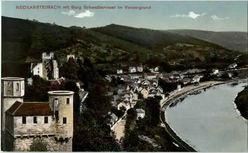 Neckarsteinach mit Burg Schwalbennest -41500