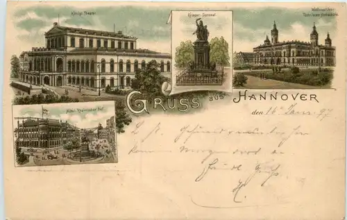 Gruss aus Hannover - Litho -414316