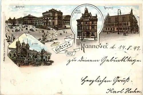 Gruss aus Hannover - Litho -414324